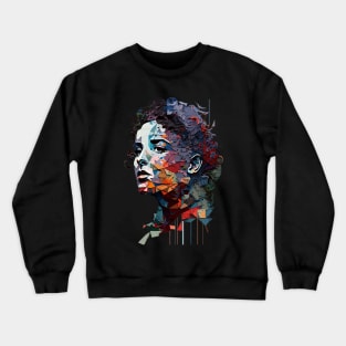 Woman Art Portrait Crewneck Sweatshirt